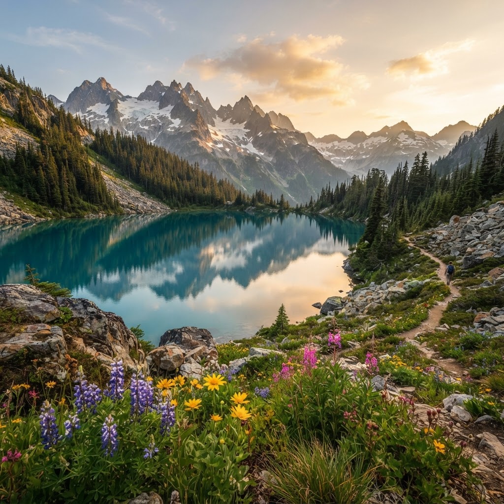 Alpine Serenity at Levitt Lake: Navigating the Hurley River Road