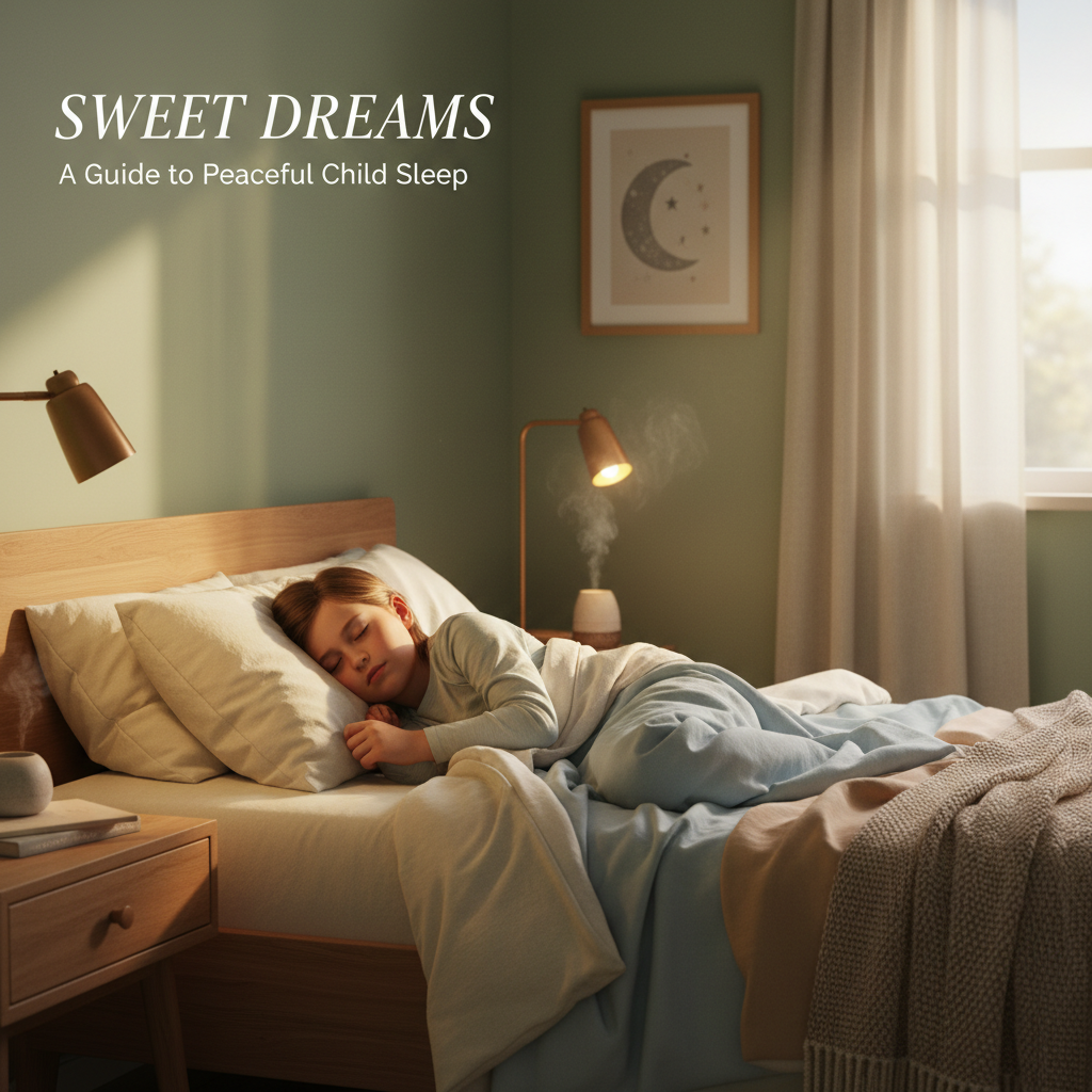 Child sleeping peacefully after a healthy bedtime routine