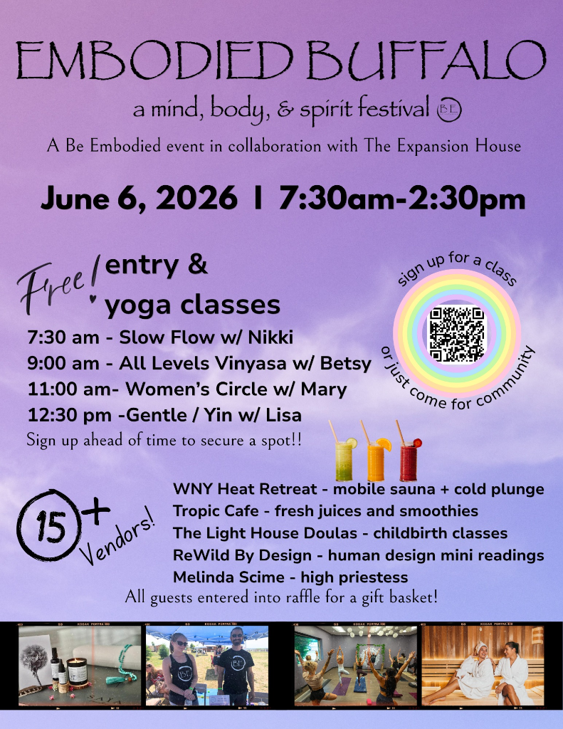 Embodied Buffalo: A Mind, Body & Spirit Festival 🌸