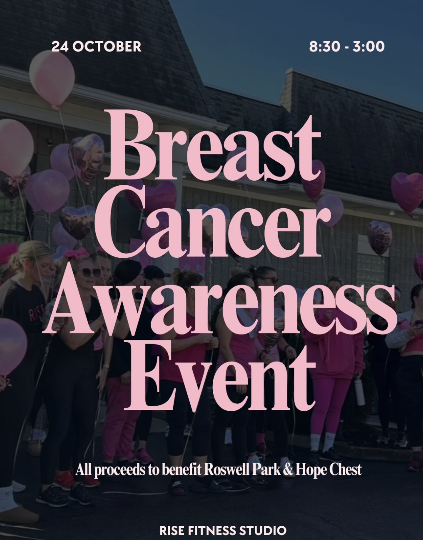 Ride for Breast Cancer Awareness at Rise Fitness Studio