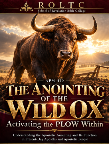 The Anointing of the Wild Ox: Activating the PLOW Within