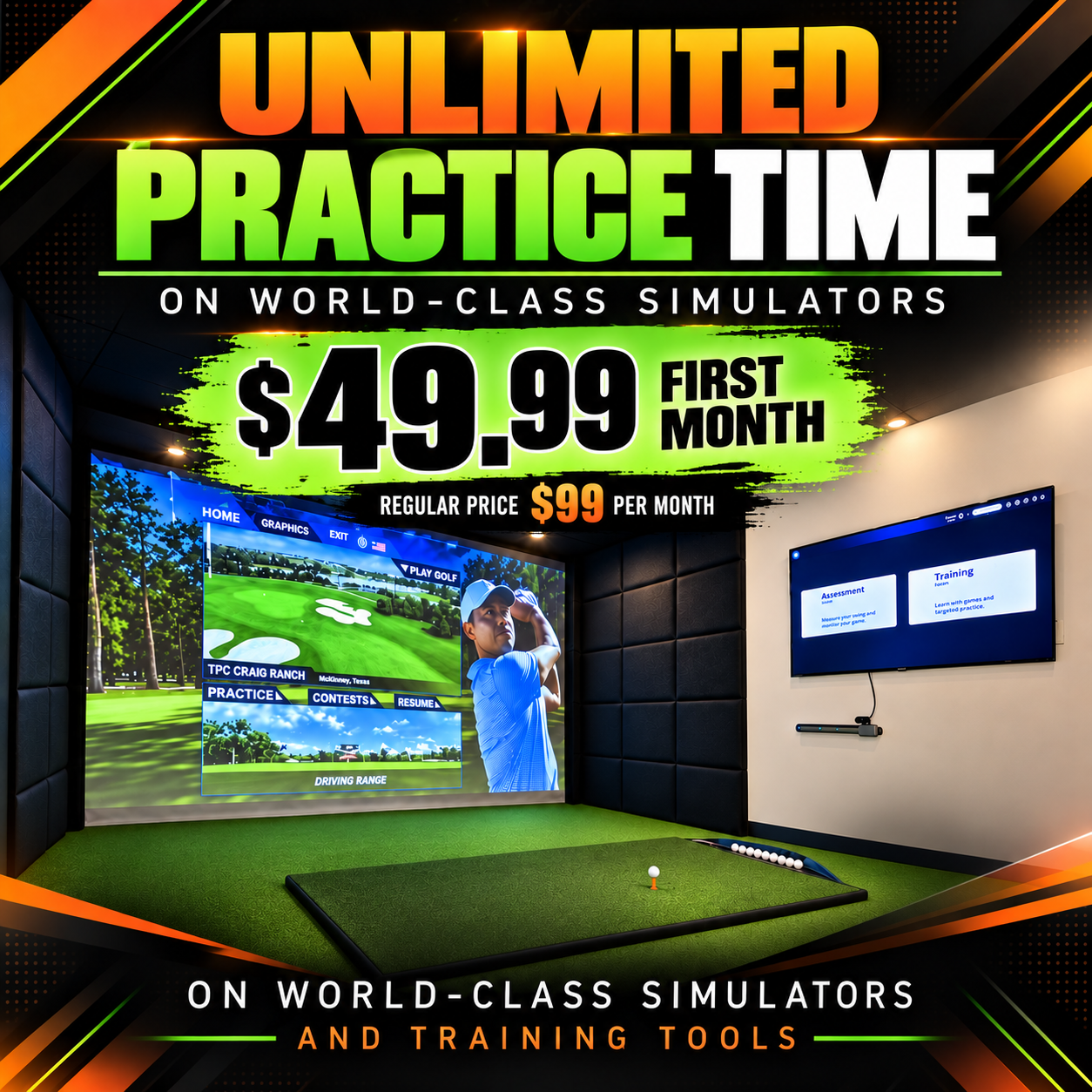 Unlimited Practice and Play — $49.99 First Month