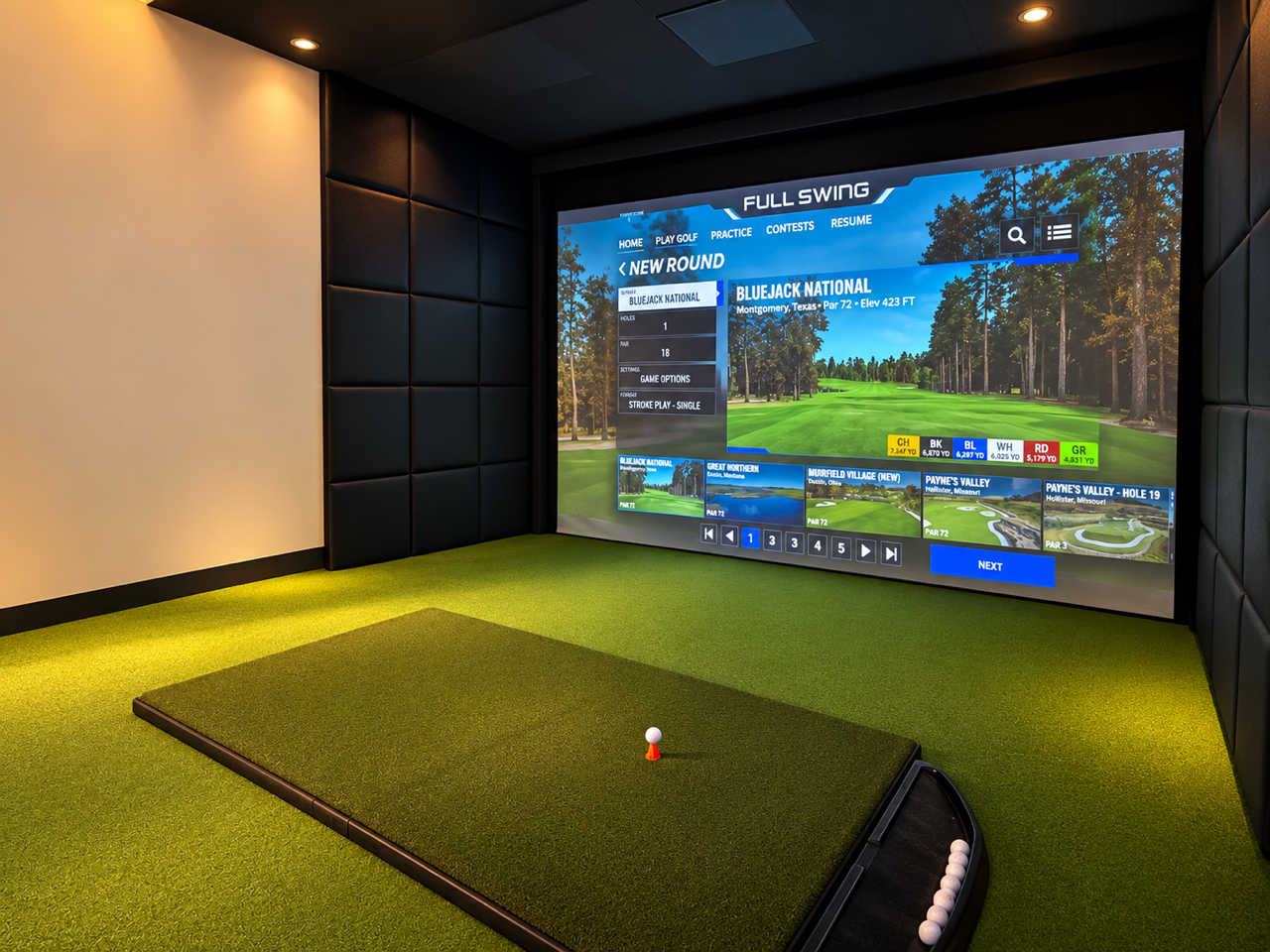 Reviewing Pebble Beach on the Full Swing Simulator