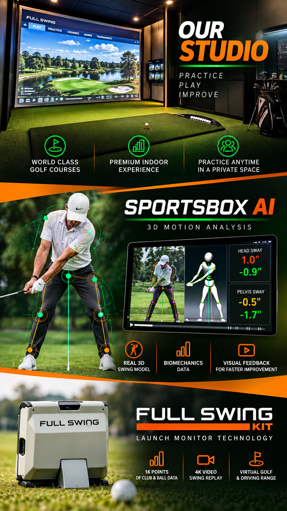 Practice Studios — Sportsbox AI & Full Swing