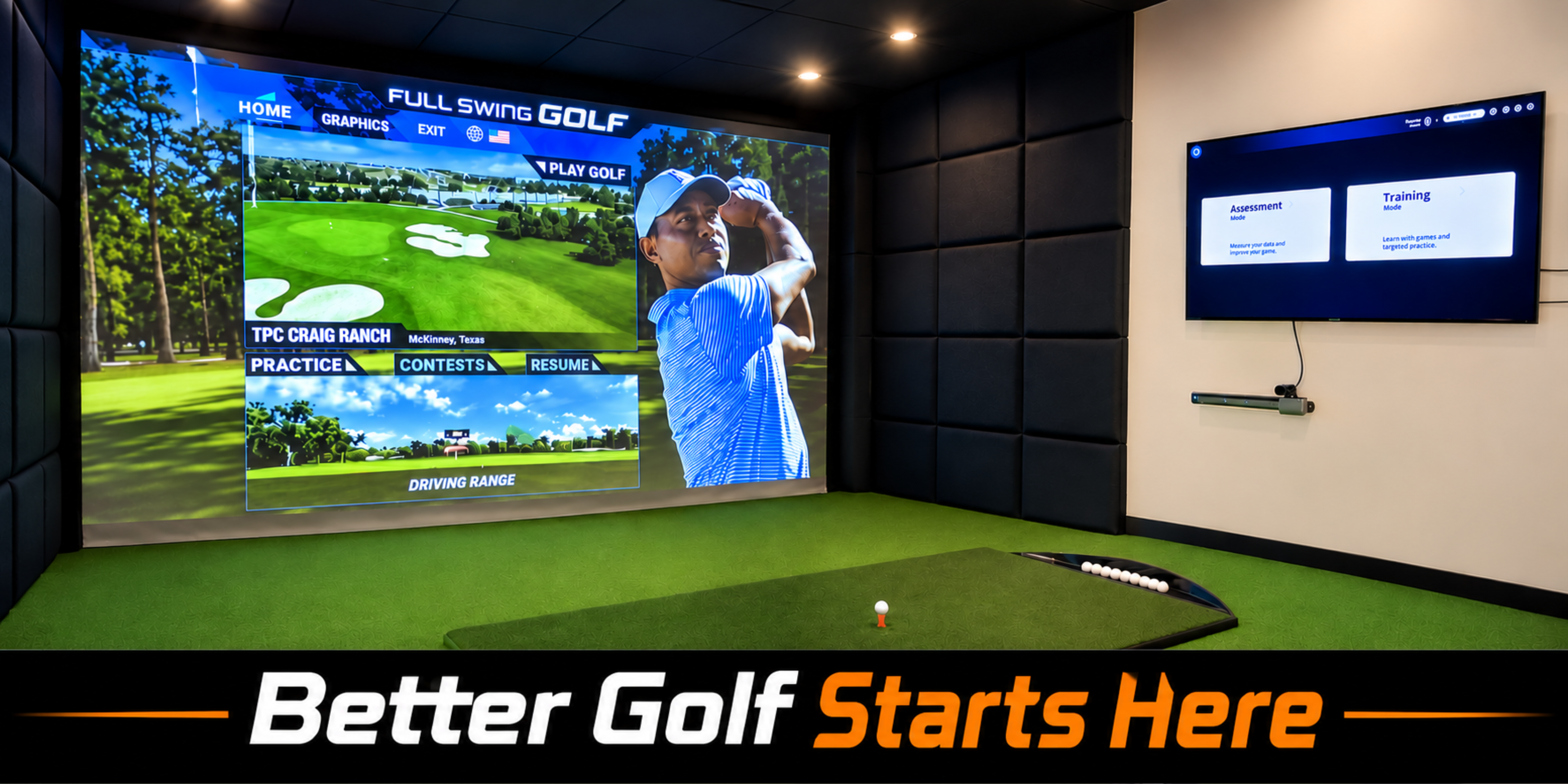 Full Swing Golf simulator studio
