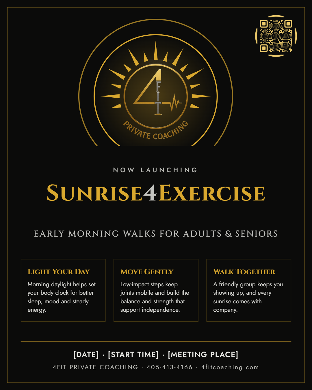 Sunrise4Exercise — Free Early Morning Walks for Adults & Seniors