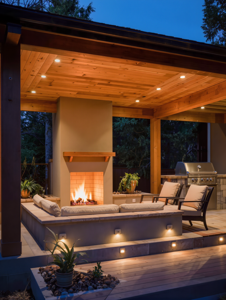Custom fireplace design