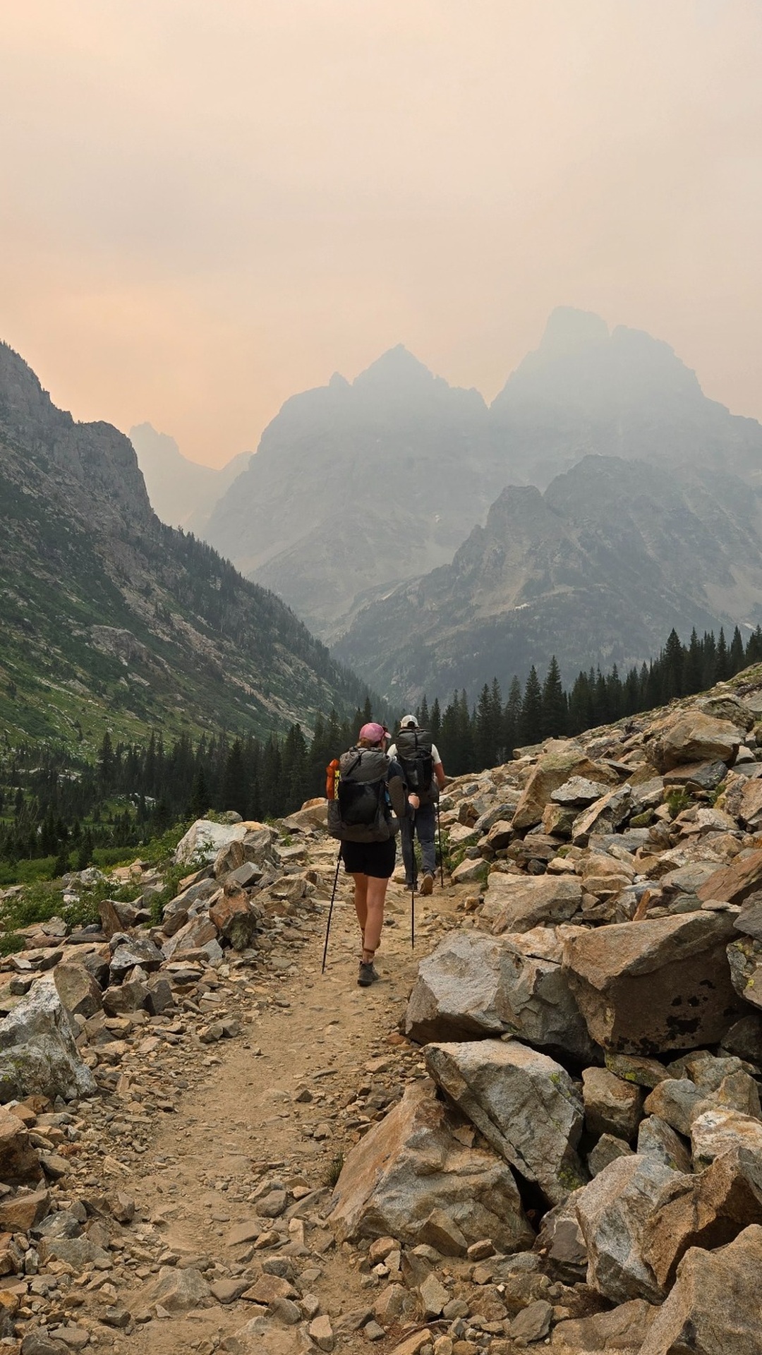 Mountain hiking trail