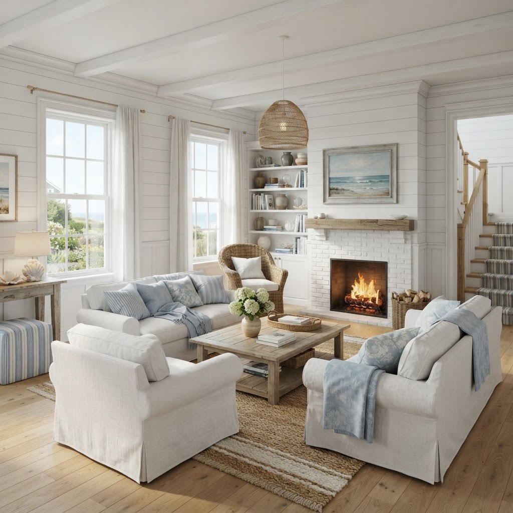 Rendering — The Juniper living room.