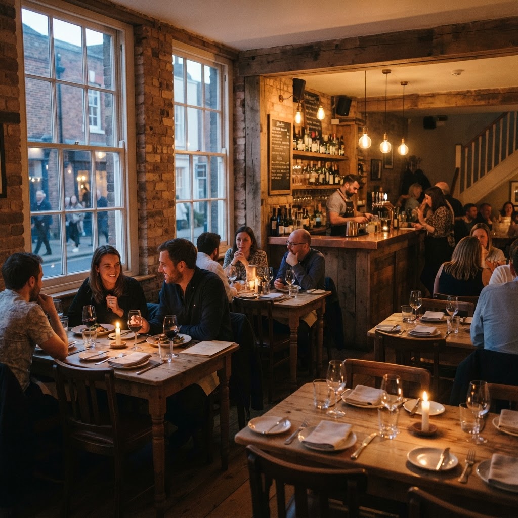 Independent UK restaurant interior — the type of hospitality venue Blanched serves