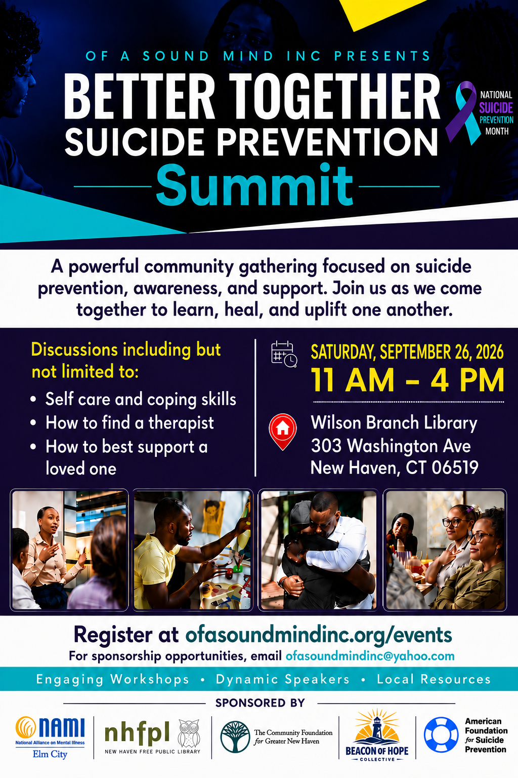 Better Together Suicide Prevention Summit Flyer