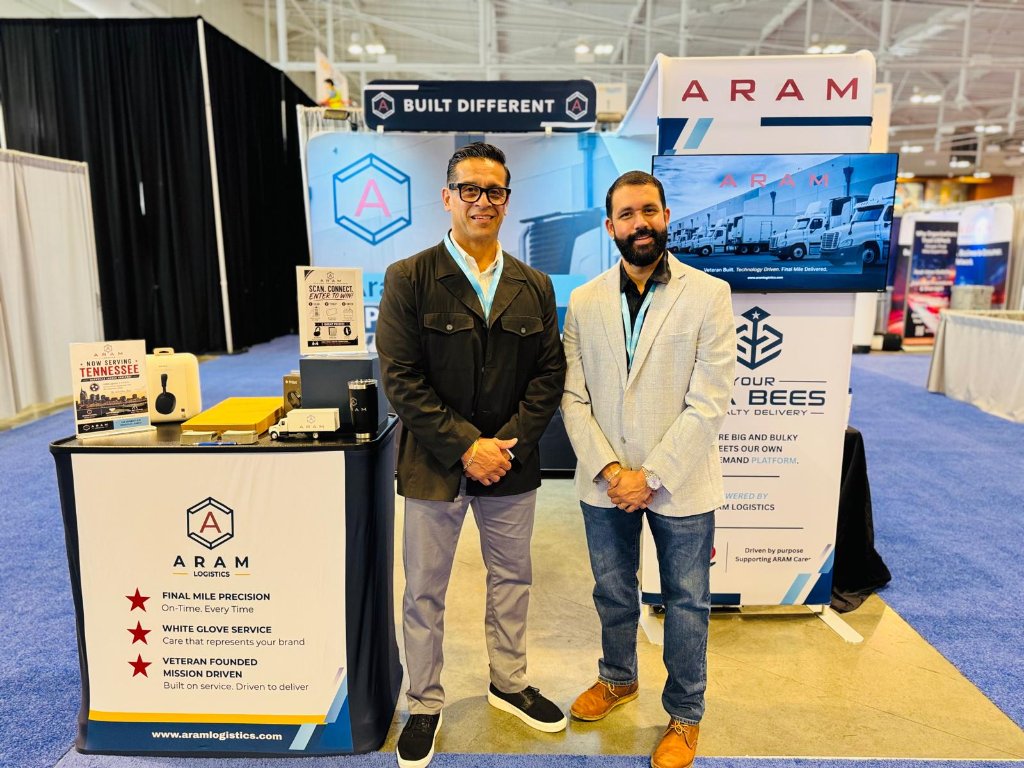 ARAM team at the booth