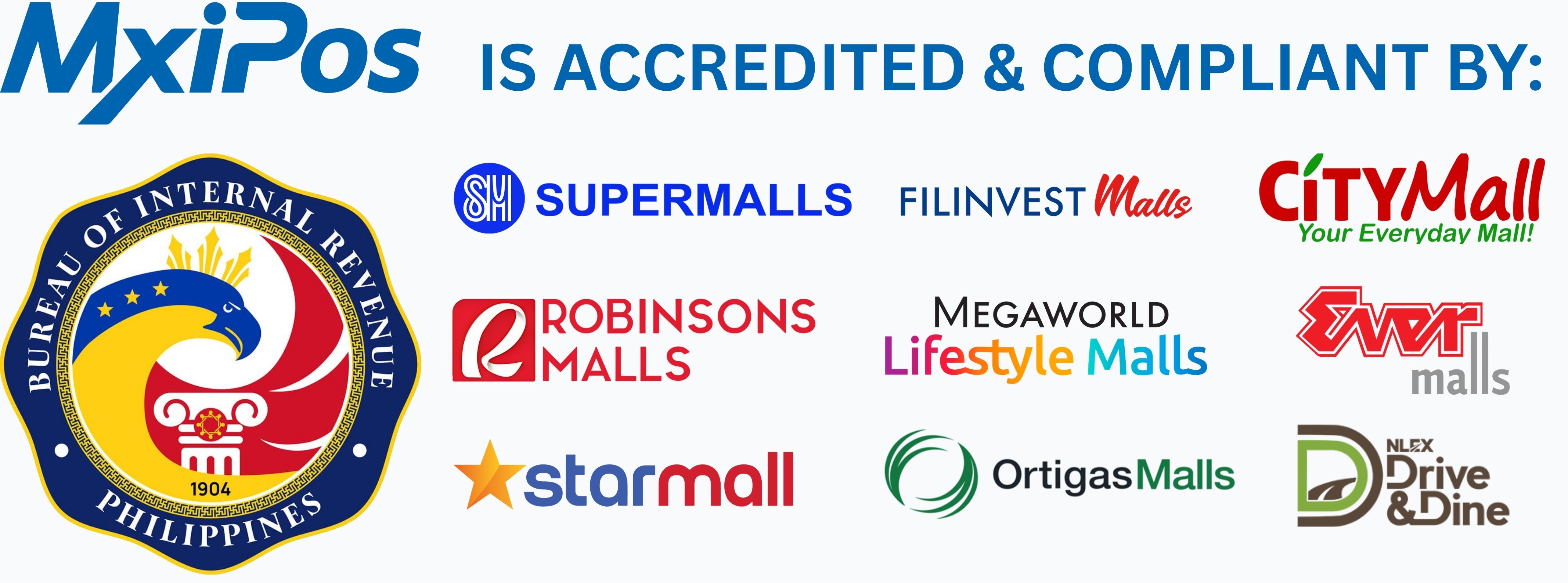 MxiPOS Accredited and Compliant By