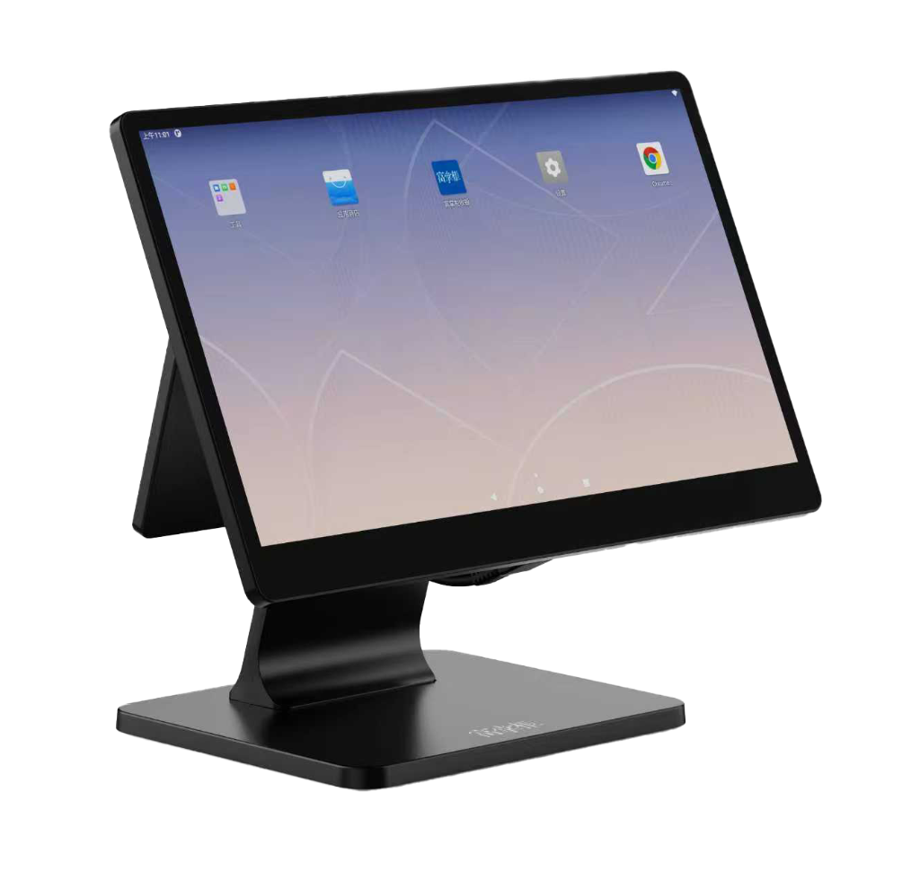 MxiPOS Android S1 Metallic Black POS Terminal (Dual Screen)
