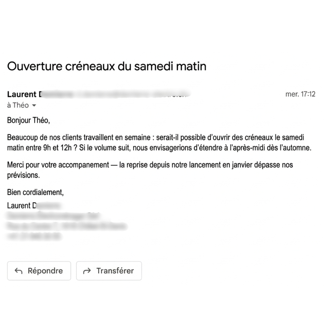 Retour client 4