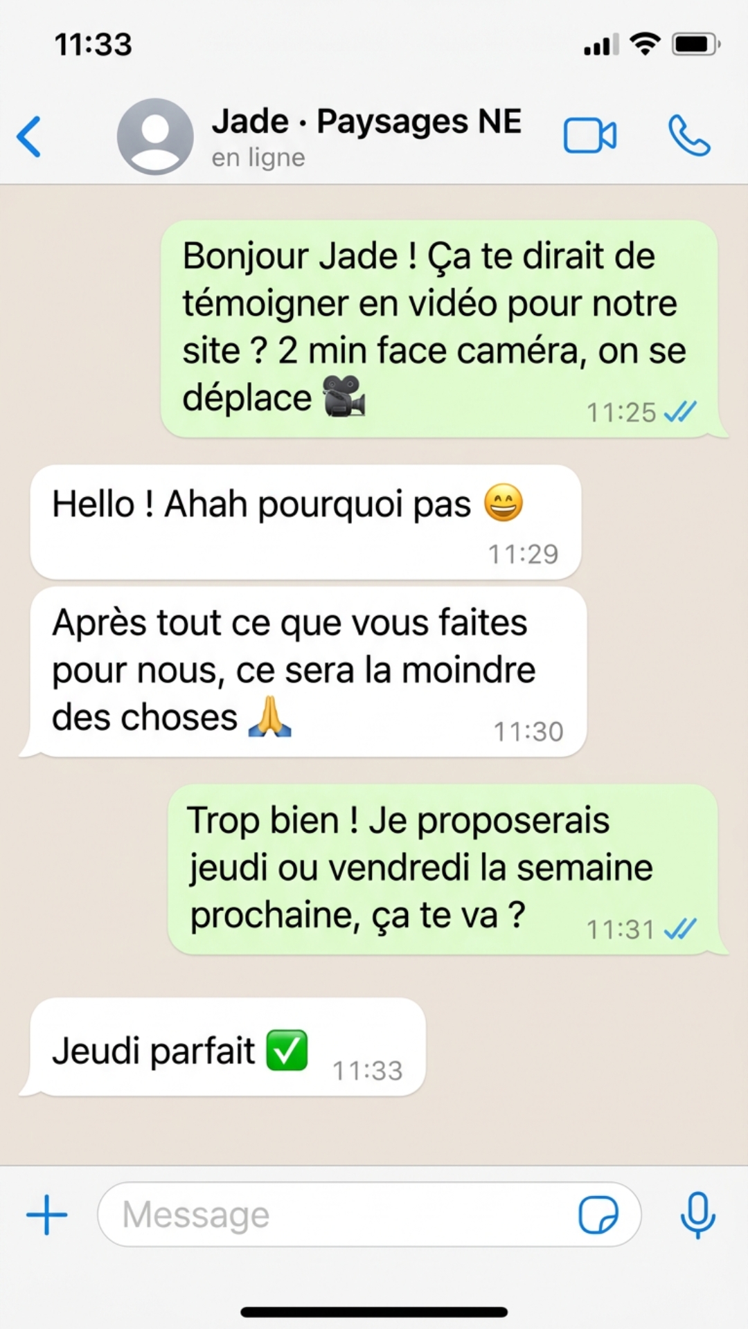 Retour client 3