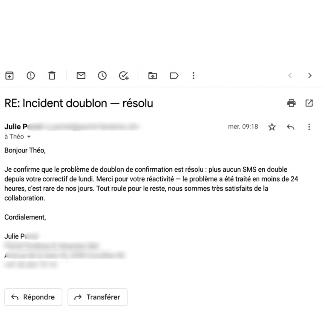 Retour client 10