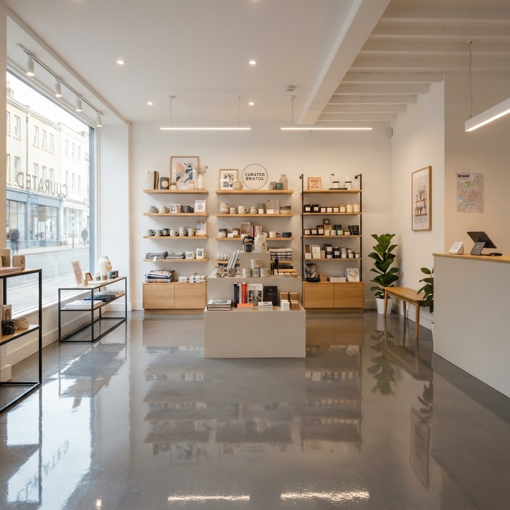 Customer-ready retail store cleaning in BS8 Bristol backed by Xota photo-verified reporting.
