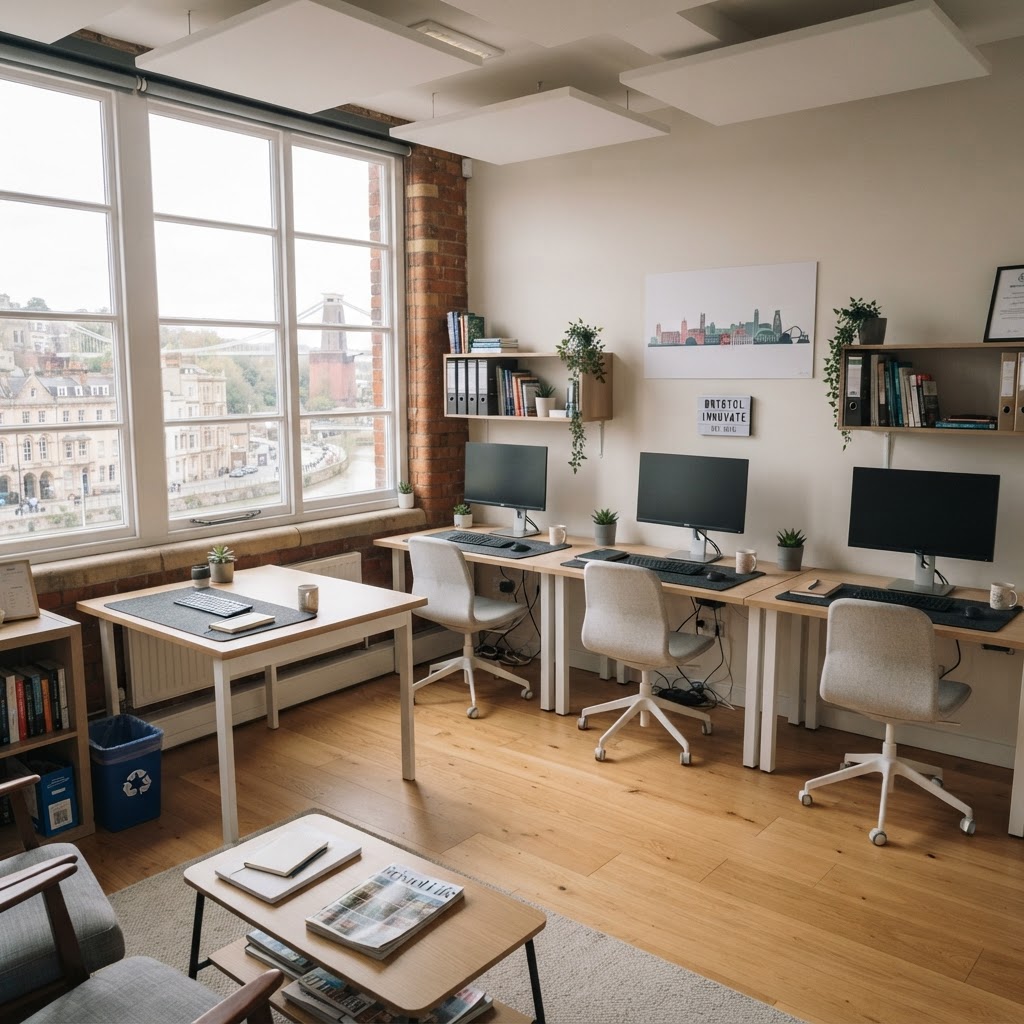 Professional office cleaning and workspace sanitisation in BS16 Bristol verified by Xota digital reporting.