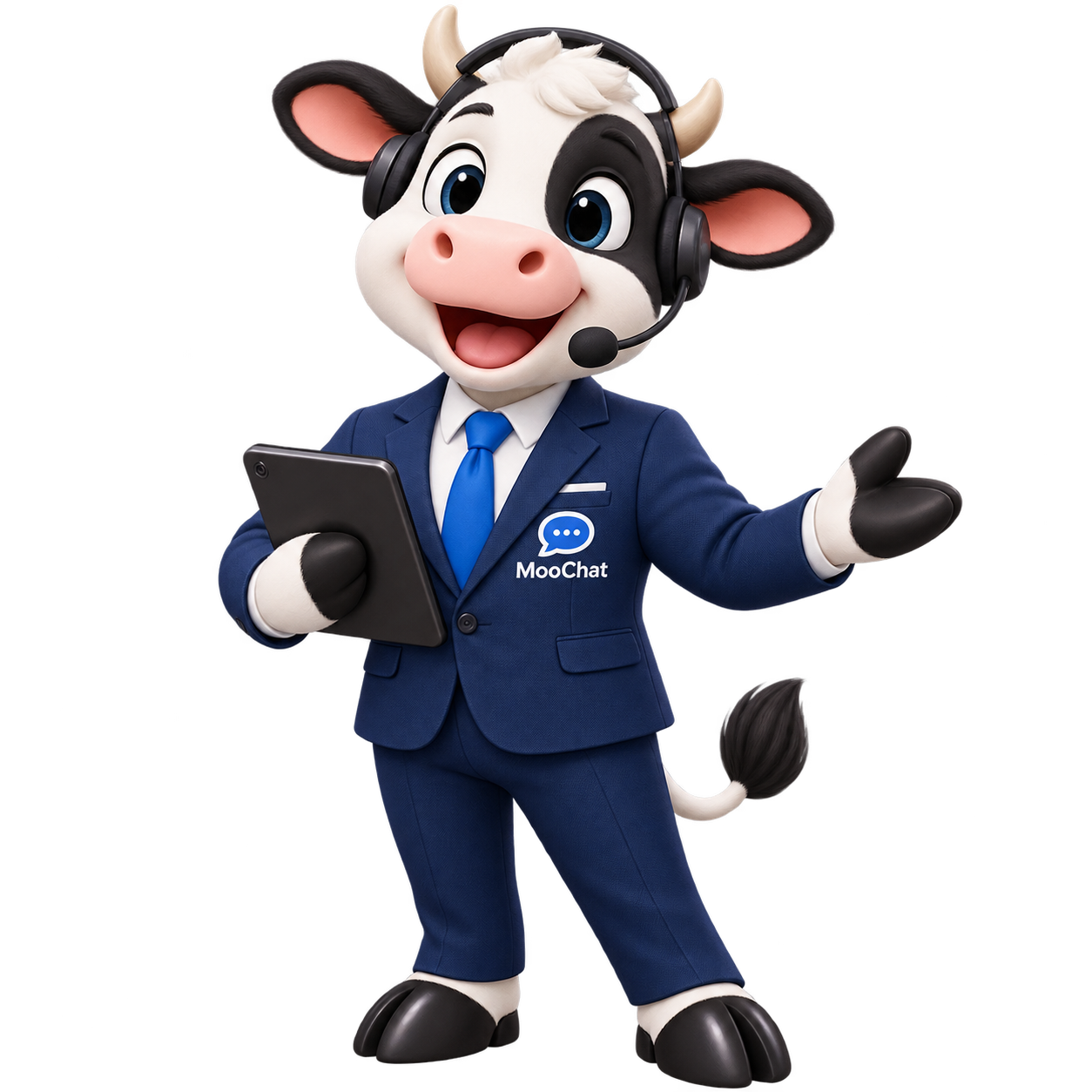 MooChat mascot — Professional customer conversations