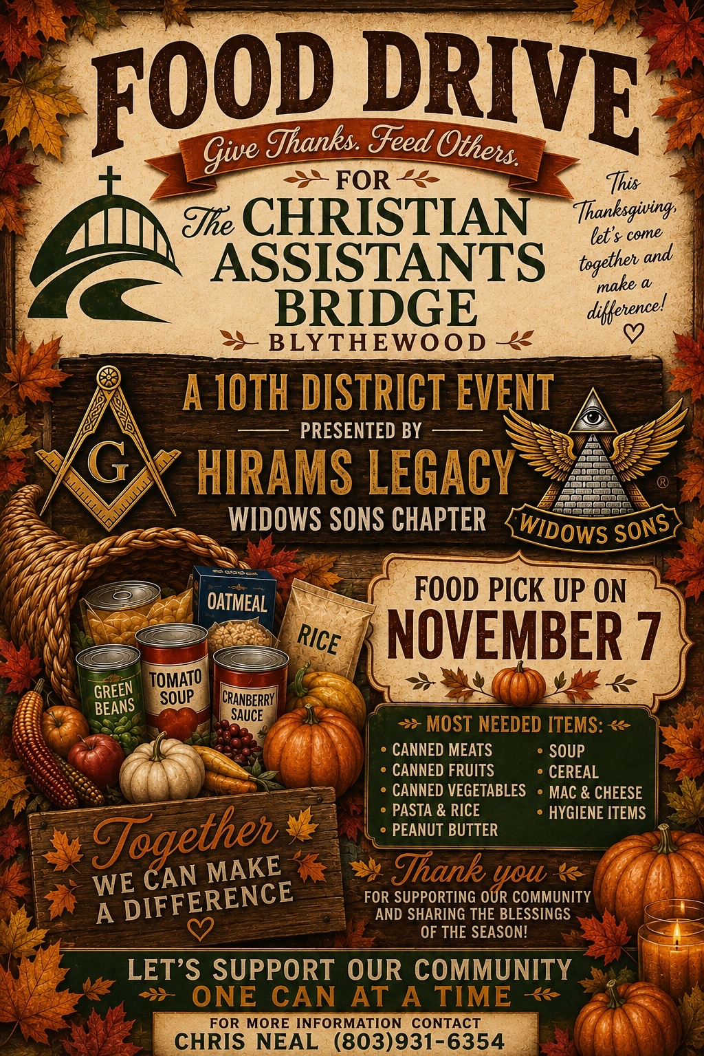 Hirams Legacy Food Drive