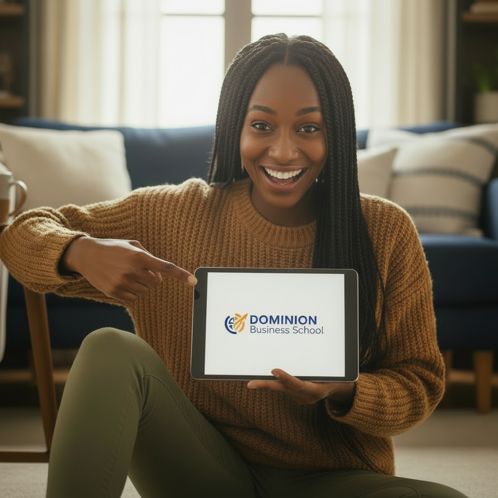 Woman reading ebooks at home