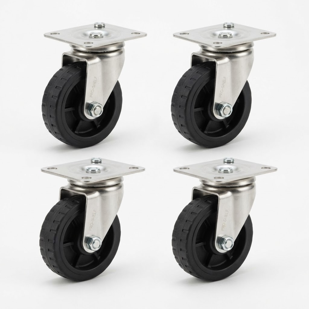 SERIE DE ROUES 4X POUR ÉTAGÈRES – réf. 7530.9010