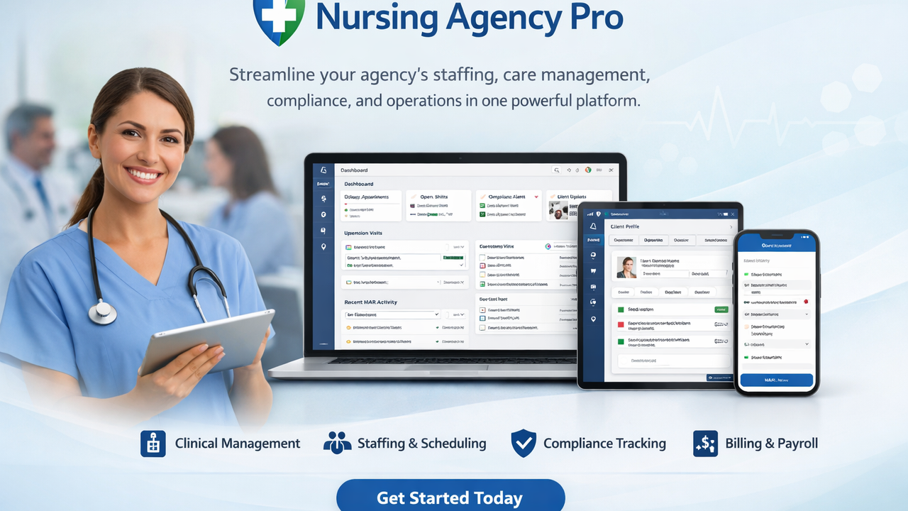 Mobile Healthcare Agency template preview