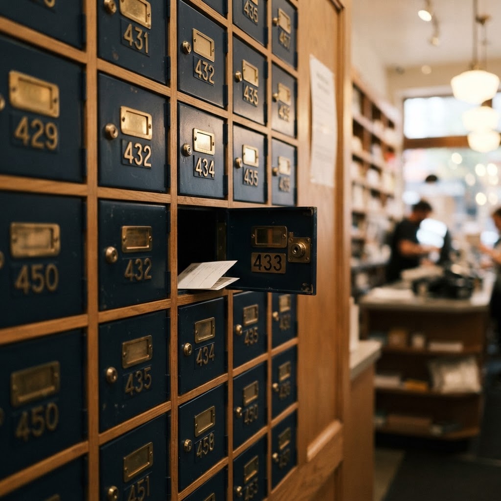Private mailbox wall