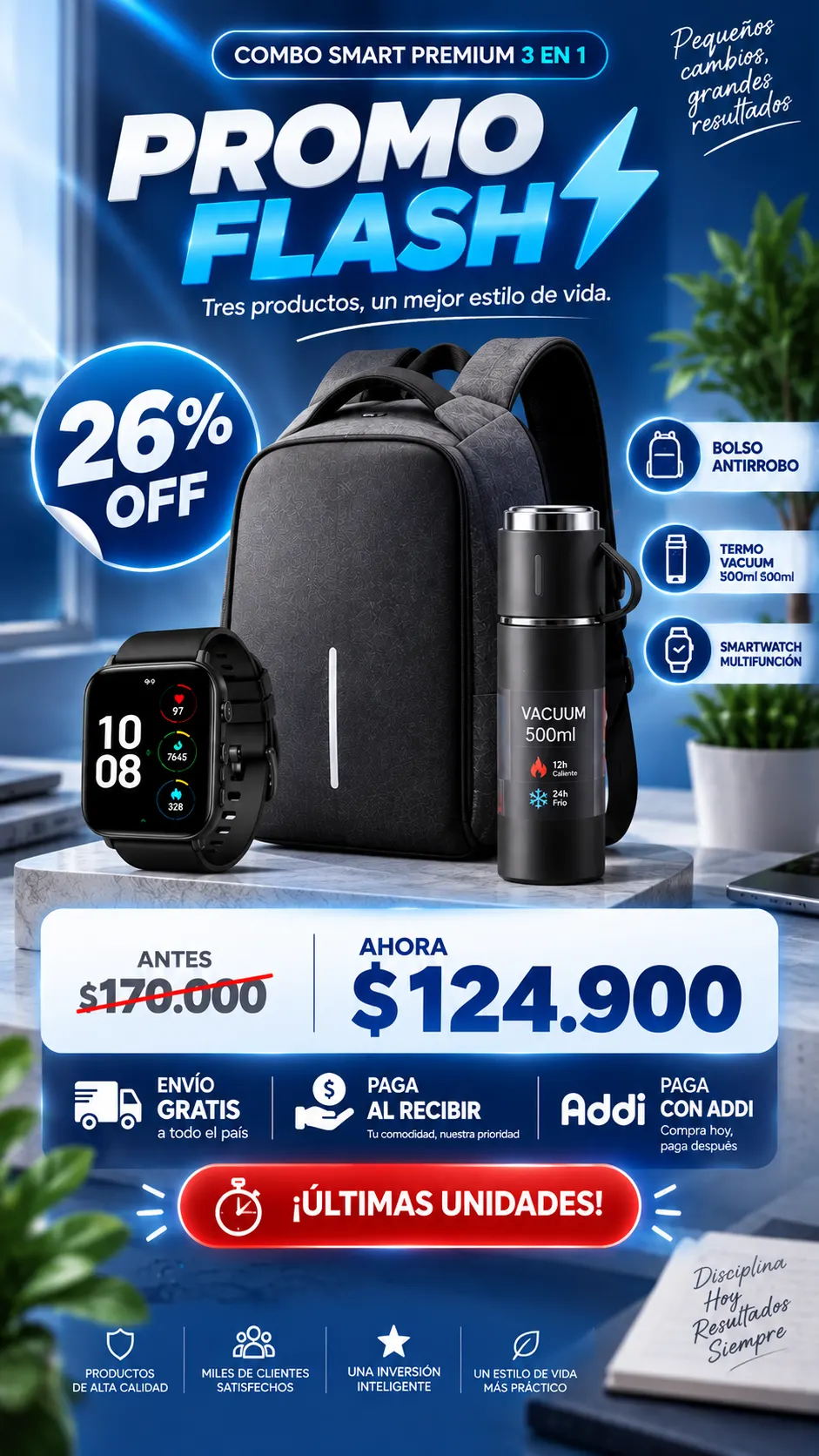 Promo flash: 26% de descuento.