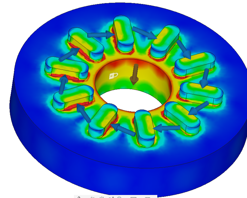 FEA stress analysis result