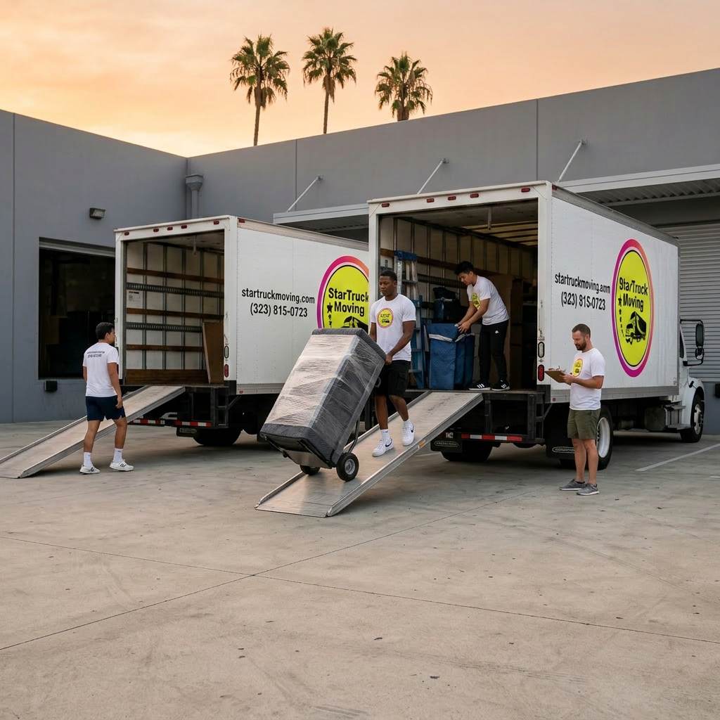 StarTruck Moving team loading trucks