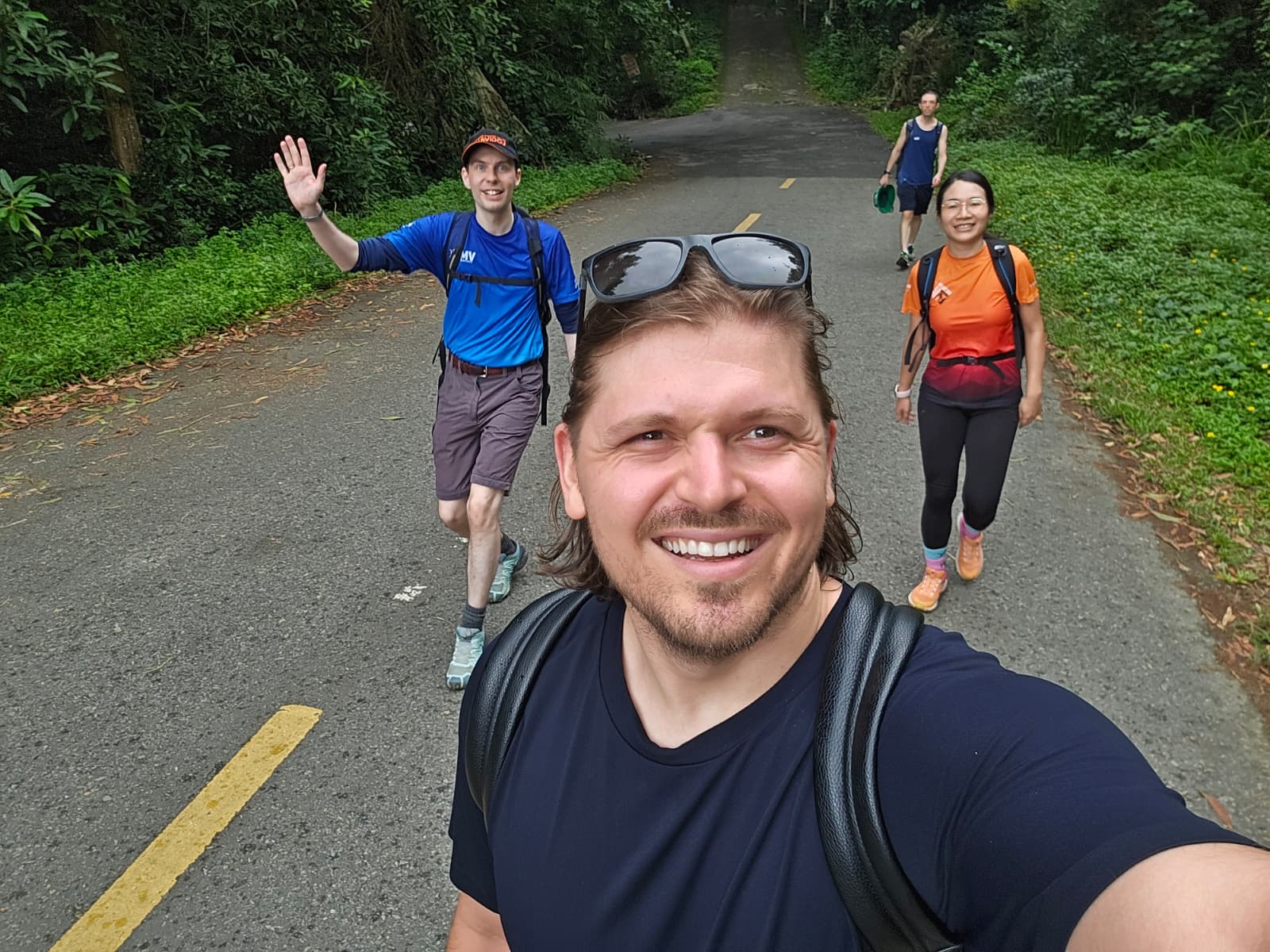 Team bridge selfie