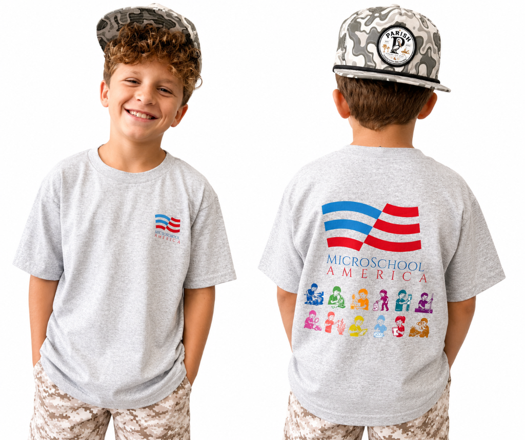 Microschool America โ Light Grey (Kids Grid)