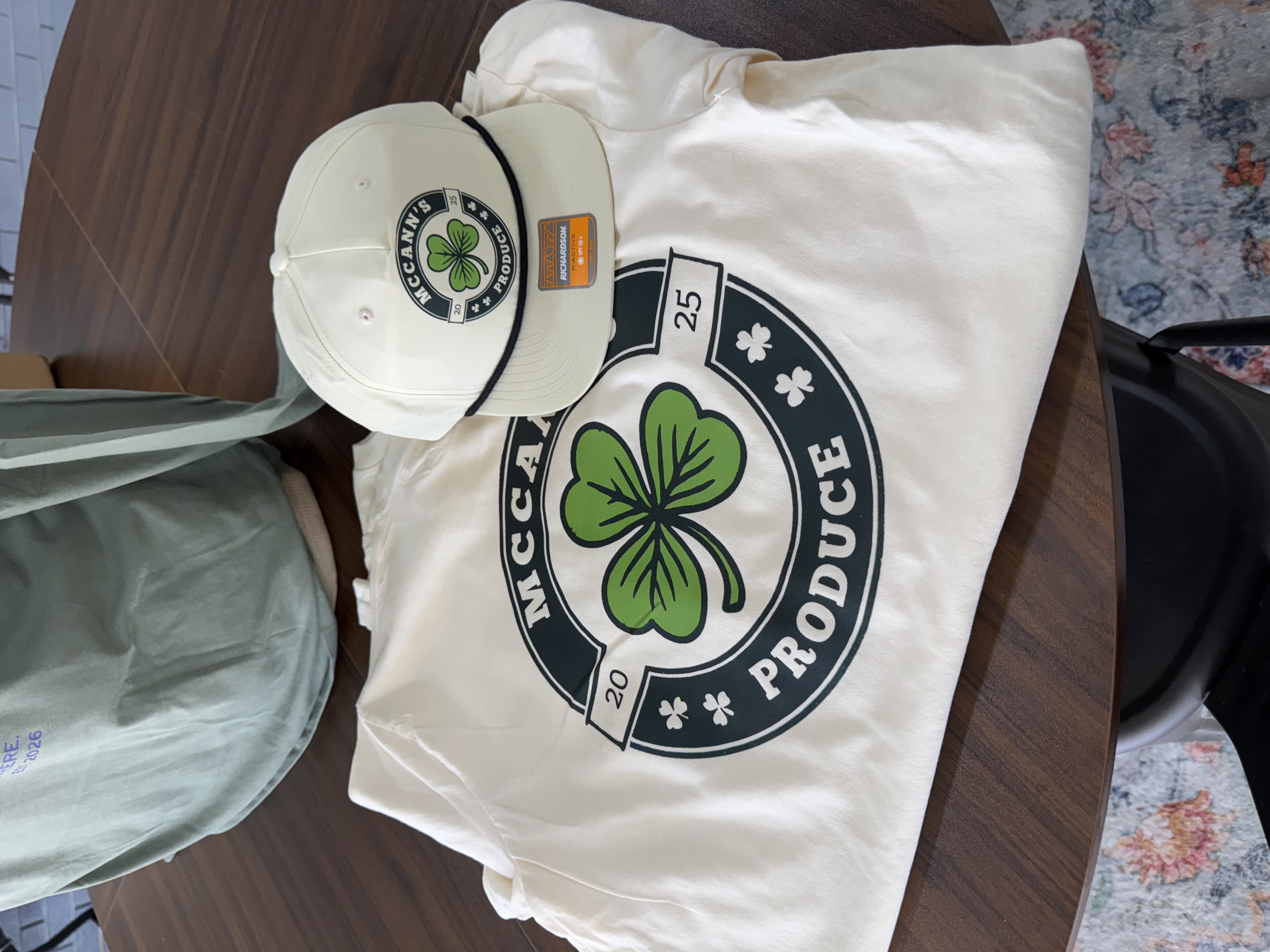 McCann's Produce tees & caps 🍀