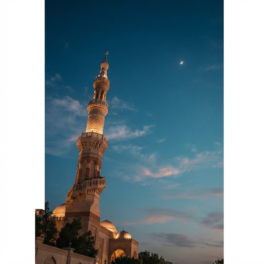 Minaret at dusk
