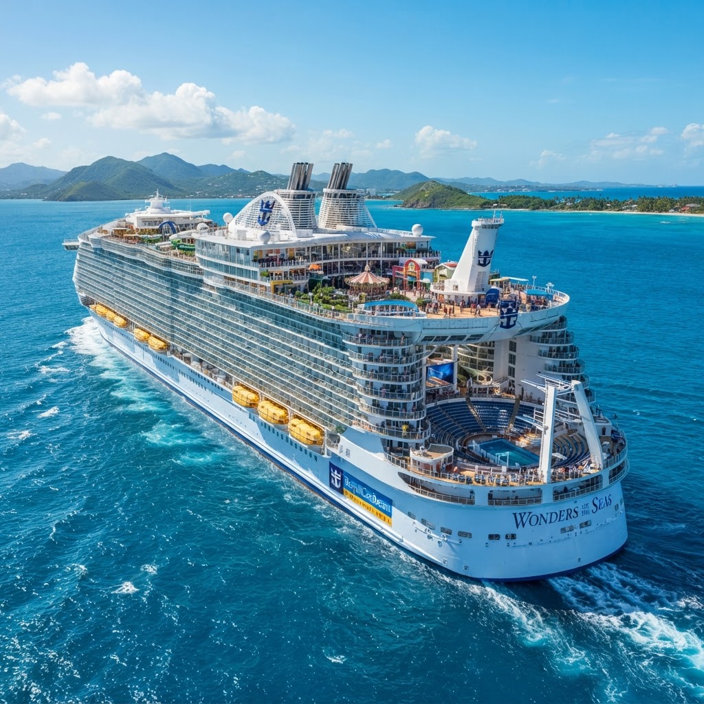 Royal Caribbean Allure of the Seas cruise ship sailing to Bahamas