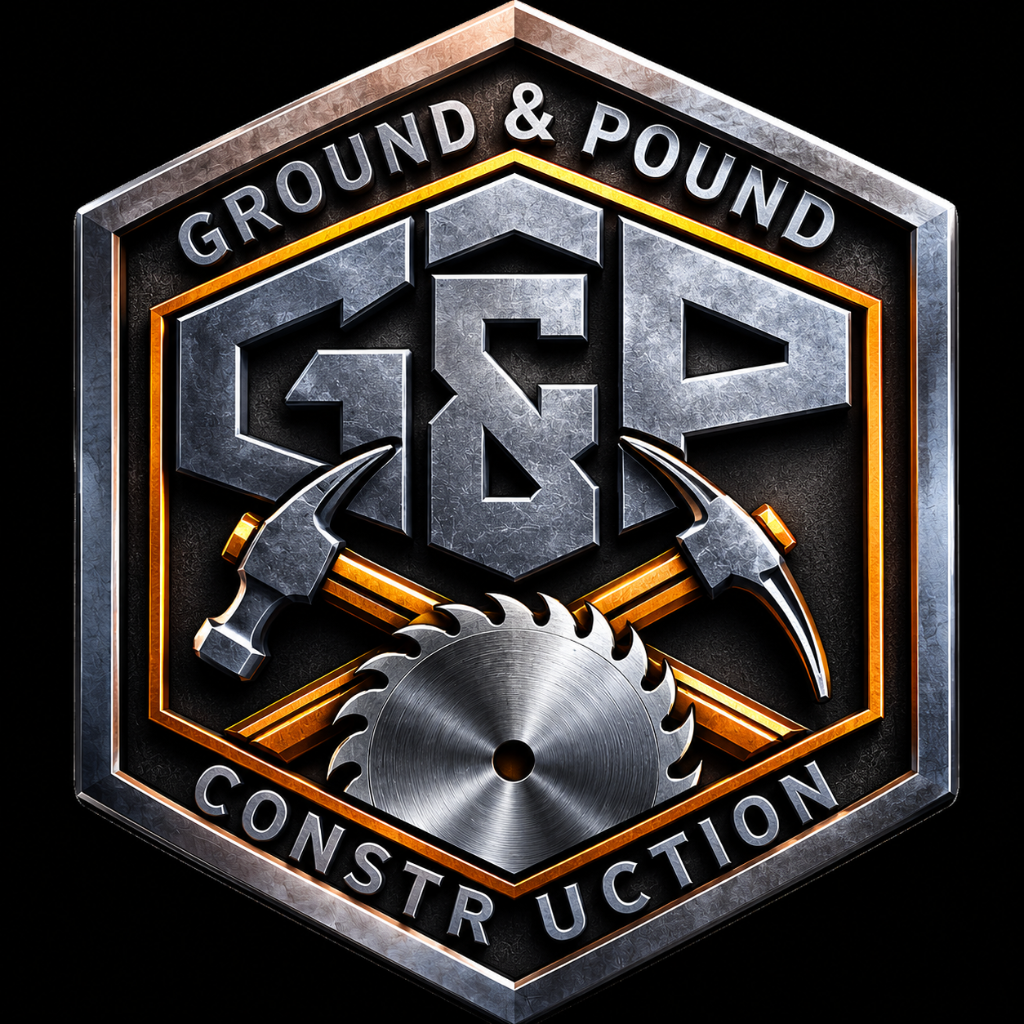 Ground & Pound Construction Logo