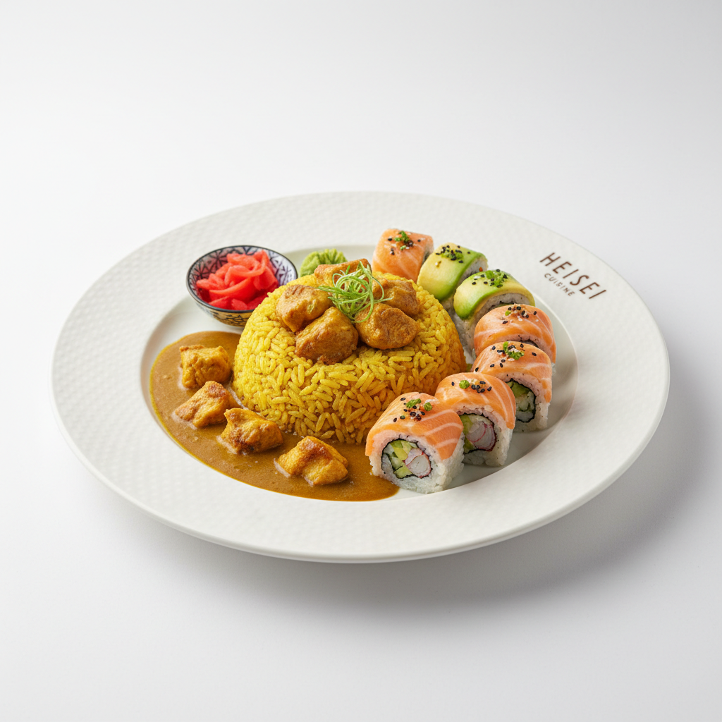 Arroz com Frango e Curry (Heisei)
