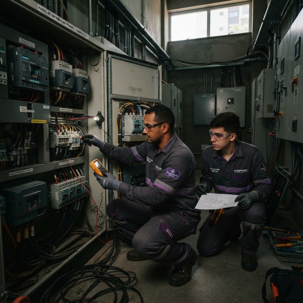 Manutenção programada não é surpresa: como preparar seu quadro elétrico para o retorno da carga