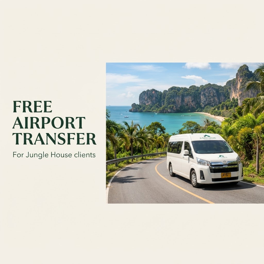 Free airport transfer for Jungle House clients in Phuket