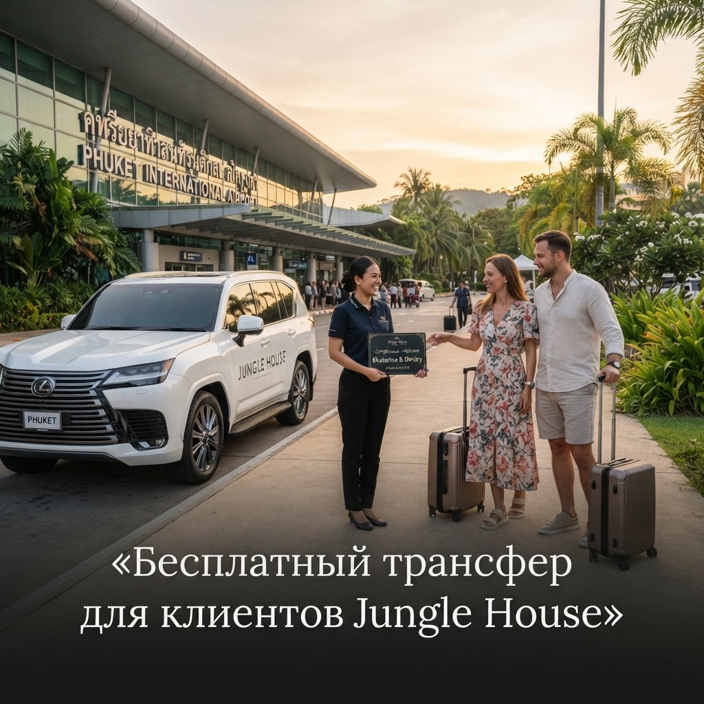 Бесплатный трансфер для клиентов Jungle House из аэропорта Пхукета