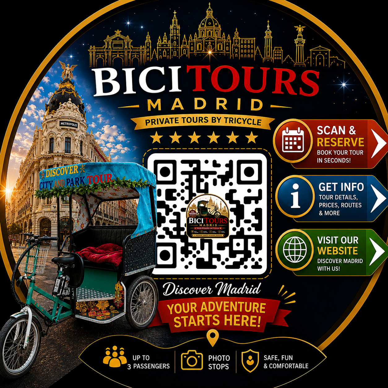 Bici Tours Madrid - Scan & Book