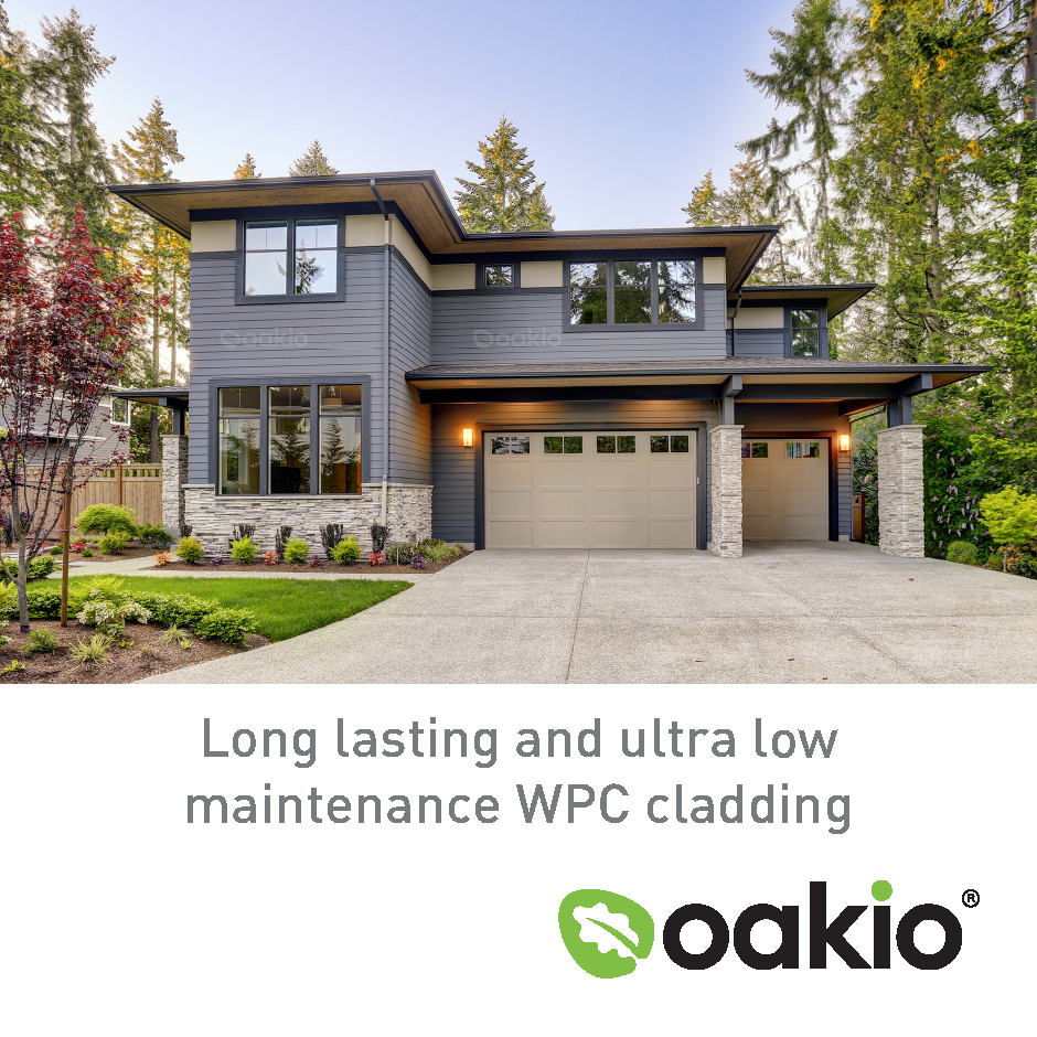 Modern composite cladding exterior