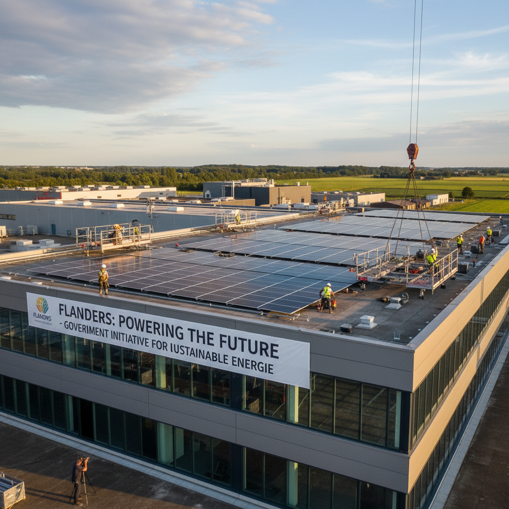 Uitstel plaatsing zonnepanelen door Vlaamse overheid tot 1 april 2026 voor grootverbruikers
