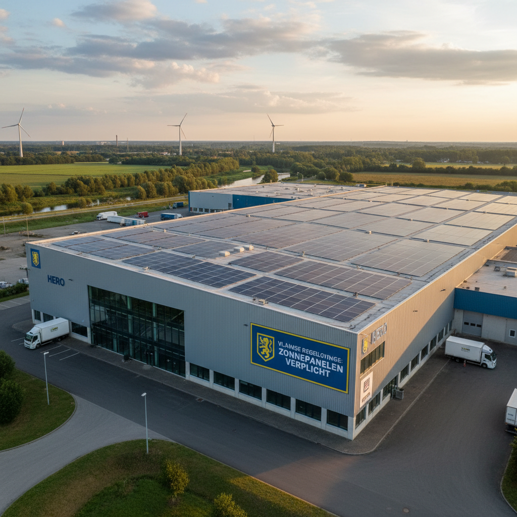 Verplichting zonnepanelen voor gebouwen met hoge elektriciteitsafname