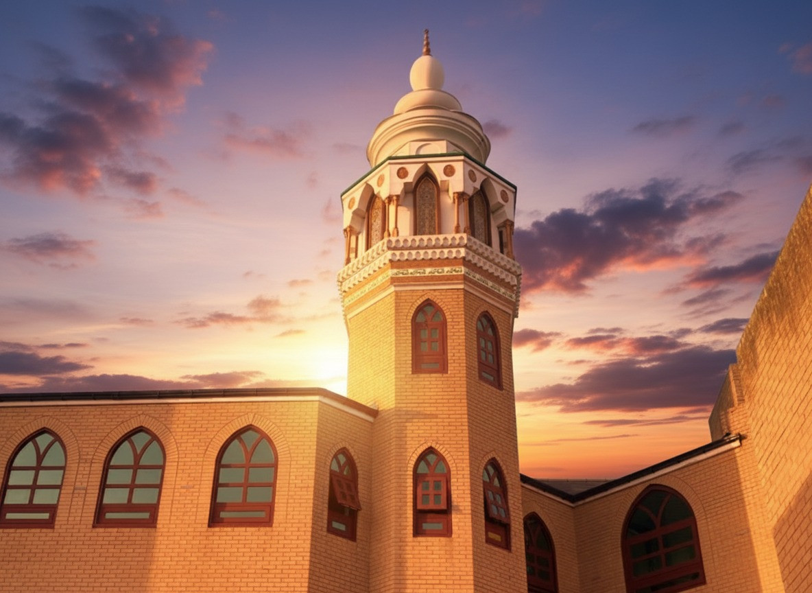 Al-Hira Mosque at sunset