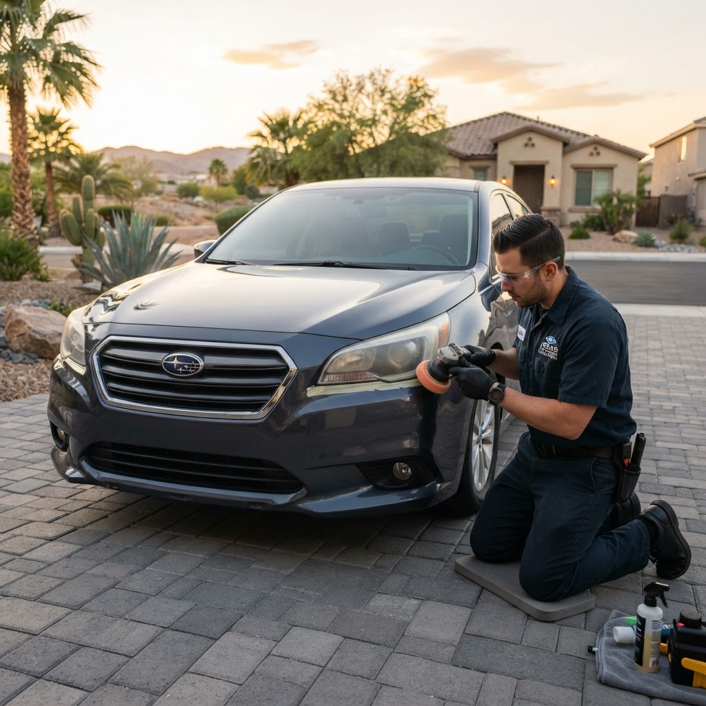 Why Henderson Drivers Choose Mobile Headlight Restoration Las Vegas