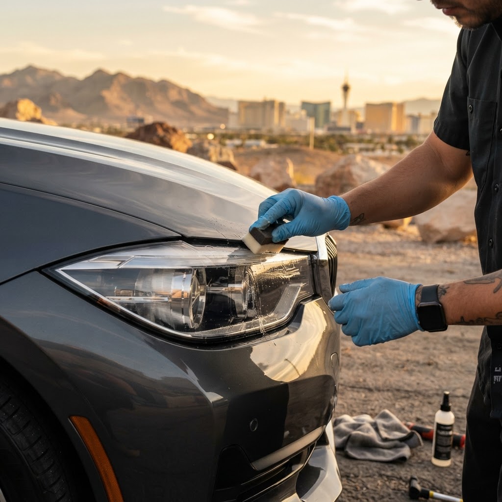 Why Professional Headlight Restoration Las Vegas Is Essential for Desert Drivers