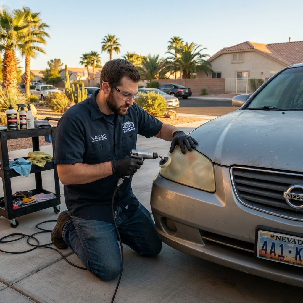 Professional Mobile Headlight Restoration Las Vegas for Safer Night Driving